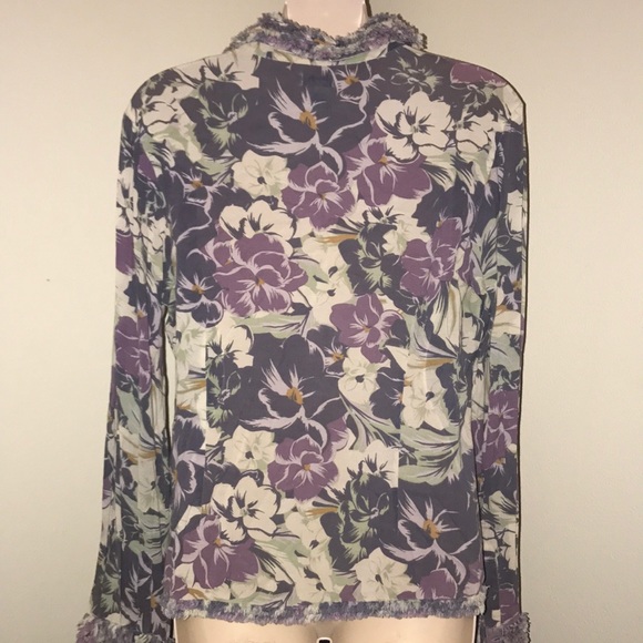 Odille Anthropologie floral button down blouse - Picture 14 of 14